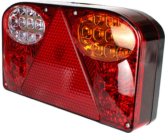 LED Трейлър Задна Светлина 12-24v 23.5x13.5 Cm Лява Триъгълен Рефлектор