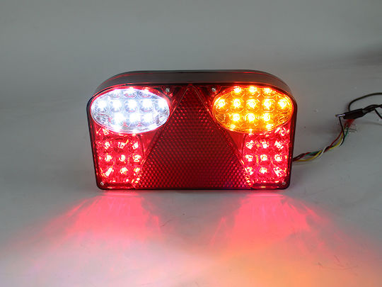 LED Трейлър Задна Светлина 12-24v 23.5x13.5 Cm Лява Триъгълен Рефлектор