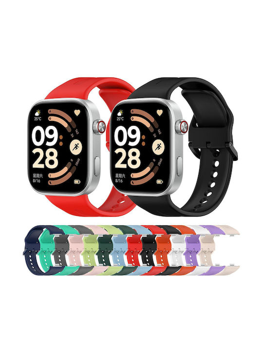 Xiaomi Band 10 Pro Redmi Watch 6 5 Single-Colour Vertical Striped Silicone Buckle Light Pink