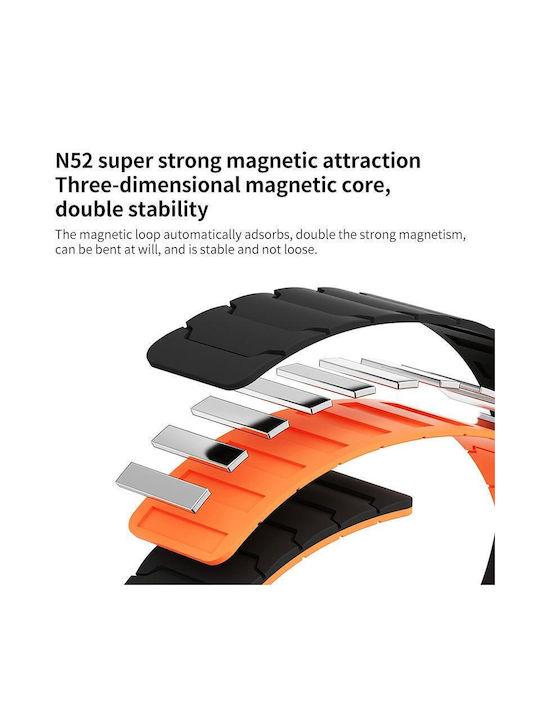 Xiaomi Band 10 Pro/9 Pro Redmi Watch 6 5 4 Xdfind Magnetic Watch Strap Silicone Black