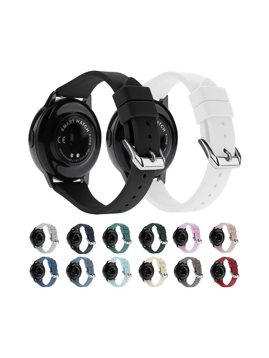 Кайишка за часовник от силикон Universal T-buckle 20mm Лейк Блу