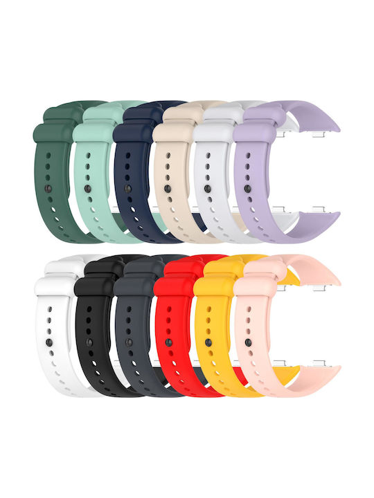 Xiaomi Band 10 Pro/9 Pro Redmi Watch 6 5 4 Xdfind Monochrome Black Buckle Silicone Watch Strap Starlight