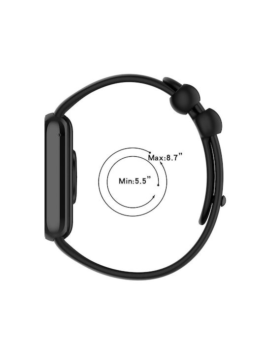 Xiaomi Band 10 Pro/9 Pro Redmi Watch 6 5 4 Xdfind Monochrome Black Buckle Watch Strap Silicone Purple