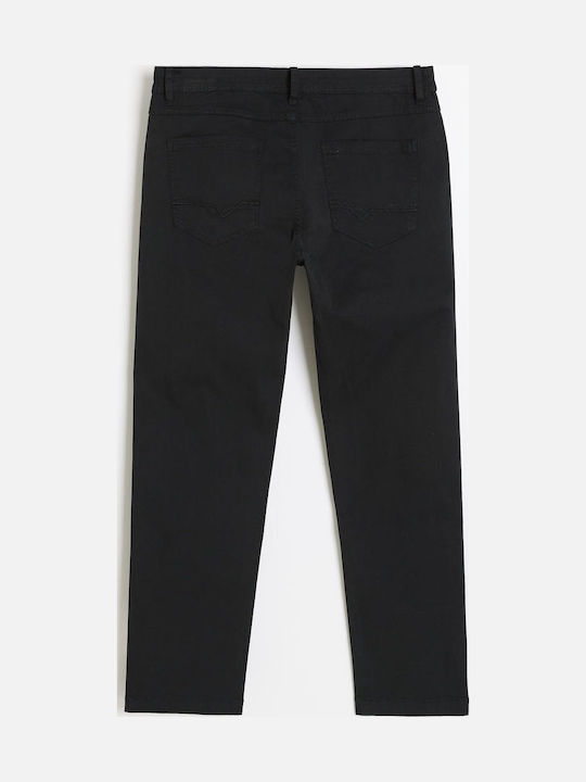 Kais 264 Мъжки Панталон Джинс Regular Tapered Fit Черен