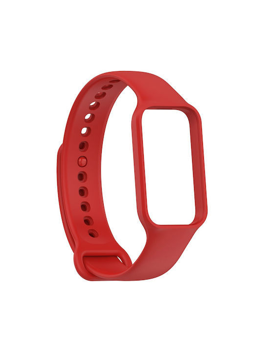 Silicone Strap Xiaomi Smart Band 8 Active Redmi Band 2 Red