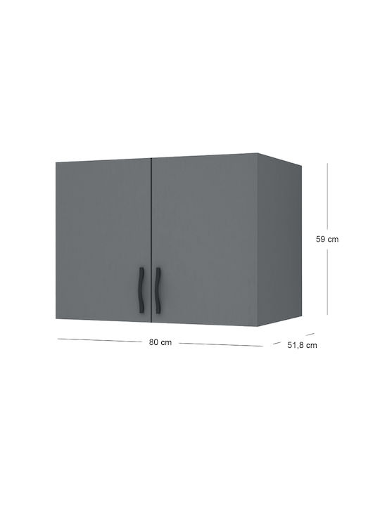 Megapap Loft Closet from Chipboard 80x51.8cm GP028-0110,4 Megapap Loft Closet from Chipboard 80x51.8cm GP028-0110,4