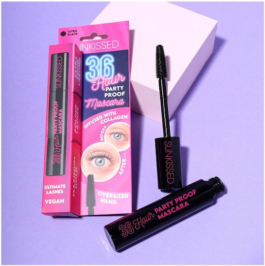 Sunkissed 36-Stunden Party Proof Wimperntusche Schwarz 12ml