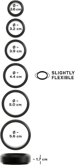 Cock & Ball Stretching Kit You2toys Set 6 Silicone Rings