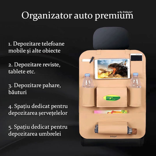 Organizator auto premium multifuncțional