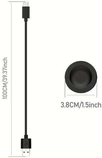 Кабел Зарядно за Huawei Watch Gt5, Gt4, Gt4 46mm, Gt4 41mm, Gt3, Gt3 Se, Gt3 Pro Черен