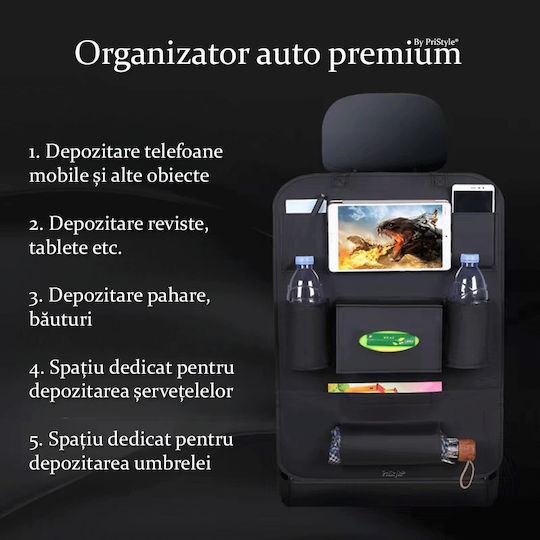 Organizator auto premium multifuncțional