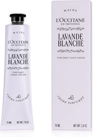 L'Occitane Lavande Blanche Cremă de mâini parfumată hidratantă 75ml