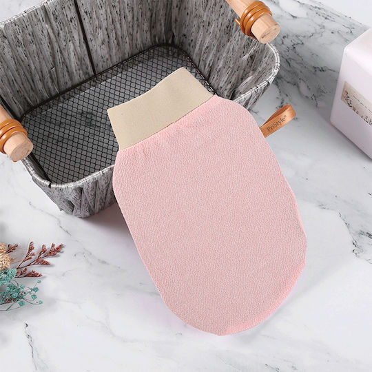 Mănușă De Corp Pentru Exfoliere – Îndepărtează Celulele Moarte Și Impuritățile Piele Netedă Mătăsoasă Ideală Pentru Duș Baie Reutilizabilă Roz Pristyle