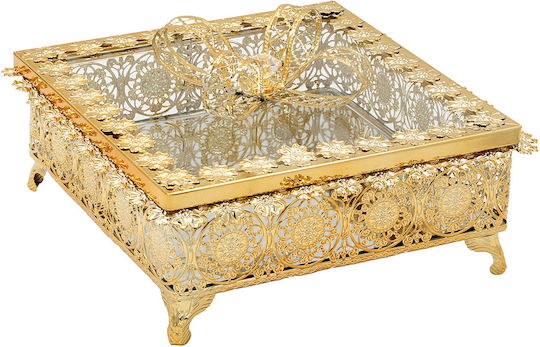 Keskor Декоративен Метален Диск с Огледало 23x23x11см