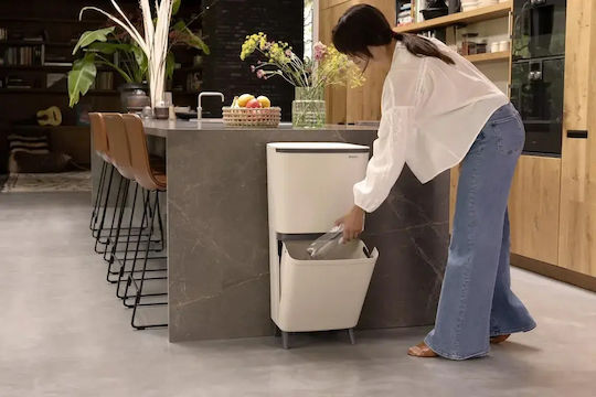 Brabantia Κάδος Απορριμμάτων Πλαστικός Μπεζ