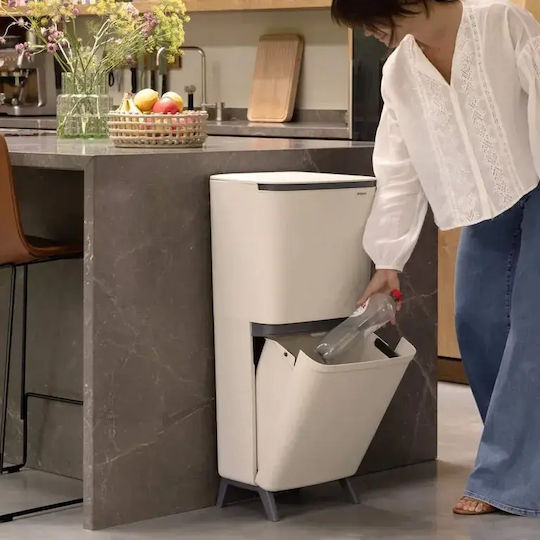 Brabantia Κάδος Απορριμμάτων Πλαστικός Μπεζ