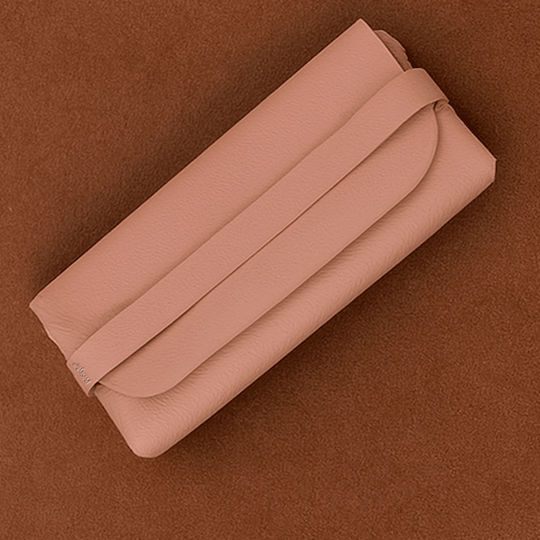 Soft Eyeglass Case with Magnetic Closure Pink