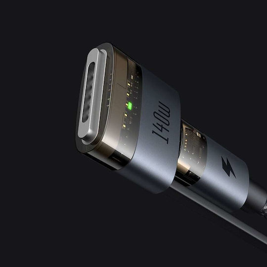 Mcdodo Магнитен / LED Кабел USB-C Мъжки - USB-C / Magsafe 3 240W PD Черен 2m CA-8860