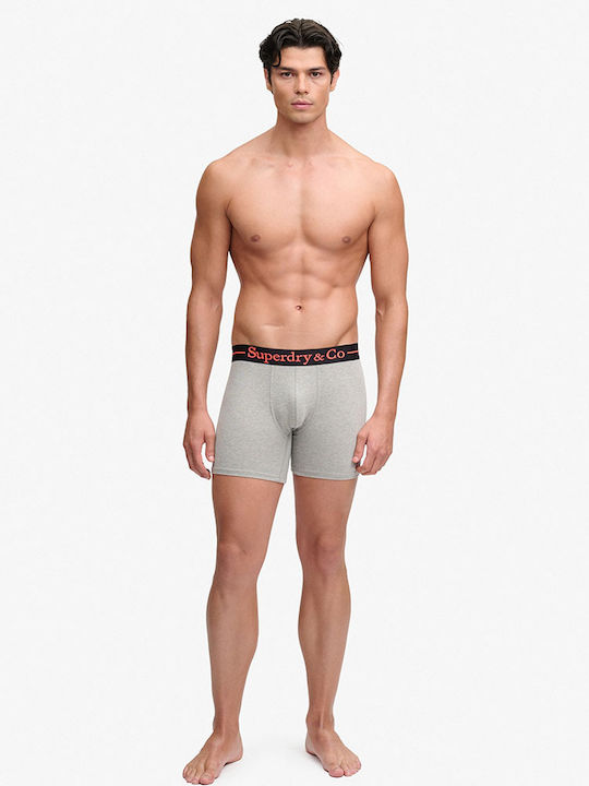 Ανδρικά Μποξεράκια Grey Marl/grey Marl/grey Marl 3Pack