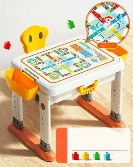 Lean Toys Τουβλάκια Τραπεζάκι 3 σε 1, για 3+ Ετών 55τμχ