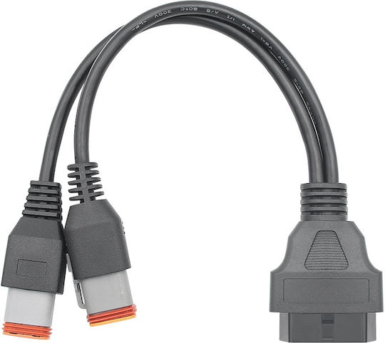 Techstar Obd2 Adapter Cable Harley-davidson 4 Pin + 6 Pin Y Splitter