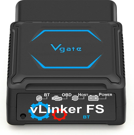Vgate Vlinker Fs Bluetooth Obd2 – Professional Car Diagnostic Adapter Compatible Ios Android Windows Supports Forscan Ecu Programming Ms-can Protocols