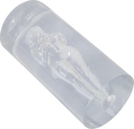 Weiblich Geformter Tunnel Stroker Masturbator Transparentes Tpe 14,2 Cm