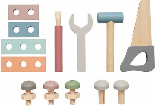 Jabadabado Xylophone & Wooden Suitcase With Tools Teddy Made Of Wood 15 Pcs