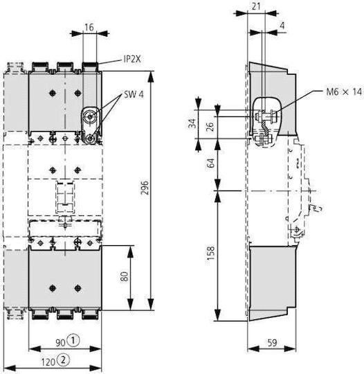 Eaton Abdeckung Für Anschlussklemmen Nzm1-xksa 260021