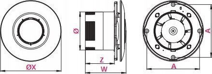 Awenta Ergovent Badezimmer Ventilator Weiß