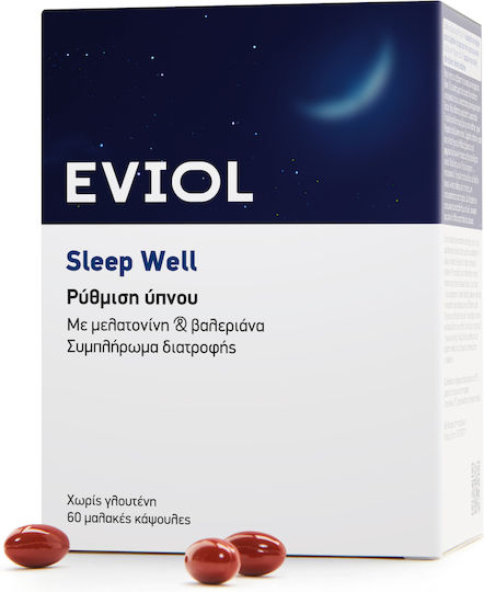 EVIOL Sleep Well Supplement for Sleep 60 Softgels