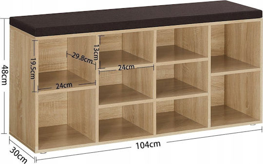 Fabric Shoe Organizer 104x30x48cm