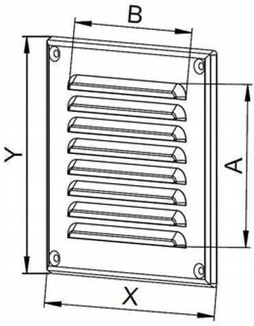 Awenta Lüftungsgitter 15x15cm Quadratisch mit Sieb