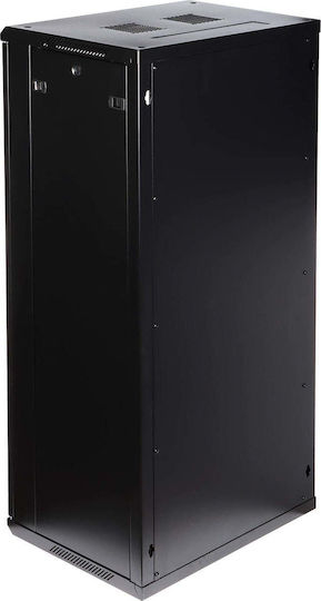 Delta Wall Mounted Rack Cabinet 27U Black EPRADO-R19-27U/450-BLUE