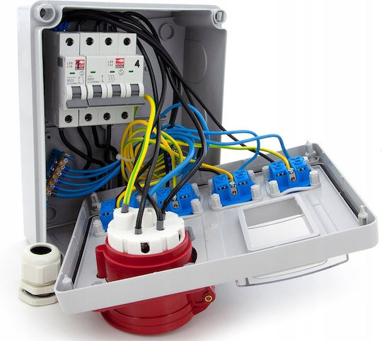 ELS Elektrotechnika Wall Mounted Waterproof Electrical Fuse Box P190xH240xW100mm