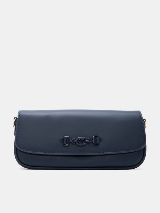 Fabric Women's Shoulder Bag Navy Blue