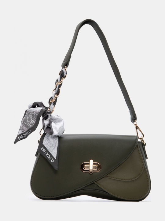 Fabric Women's Shoulder Bag Khaki