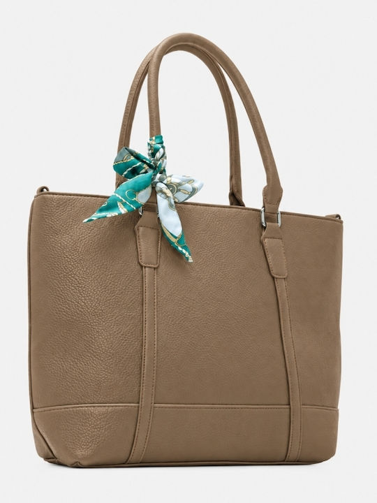 Fabric Women's Shoulder Crossbody Bag Khaki