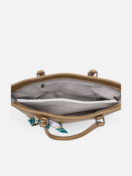 Fabric Women's Shoulder Crossbody Bag Khaki