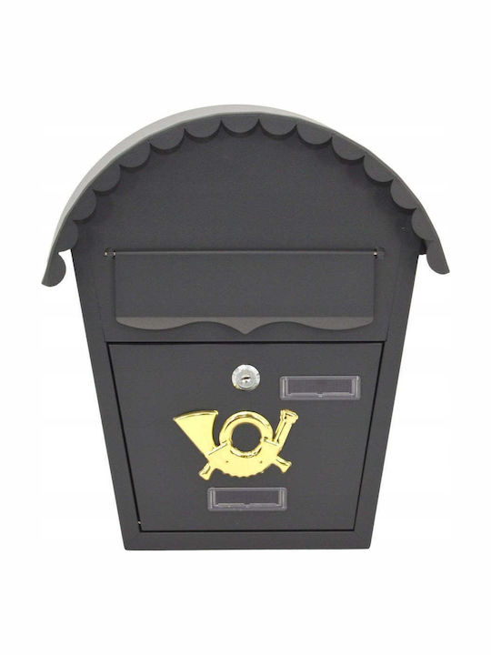 AWTools Țeavă De Șemineu Cutie Poștală Metalică Gri 32x37x10cm AWTools Țeavă De Șemineu Cutie Poștală Metalică Gri 32x37x10cm