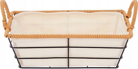 Kinvara Metallischer Grauer Brotkorb 30x14x19cm