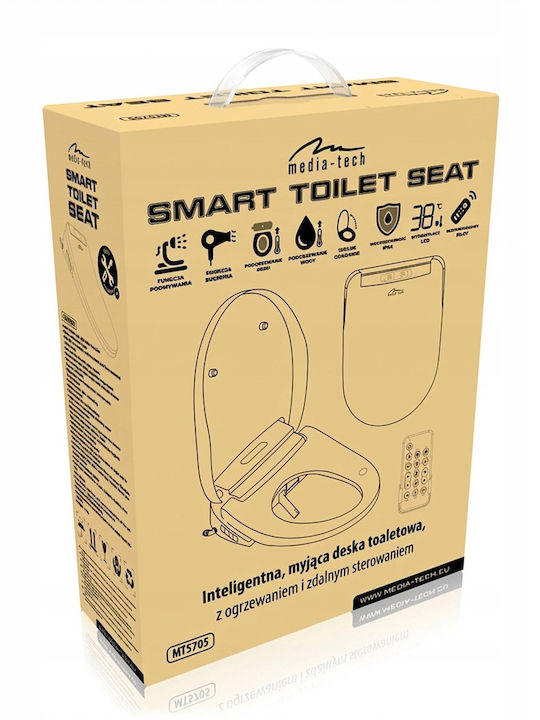 Toilettensitz mit Bidet Kunststoff Blau