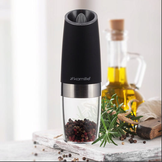 KING Hoff Electric Pepper Mill Inox in Black Colour