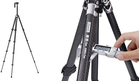 Ulanzi Aluminum Tripod with Spherical Head up to 45cm and Load Capacity 1.035kg