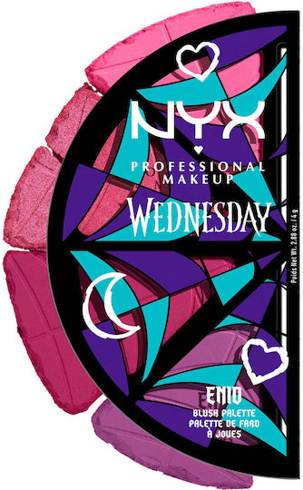 NYX Professional Makeup Wednesday Stained Glass Палет с Руж 2.88гр