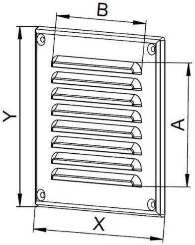 Awenta Lüftungsgitter Quadratisches
