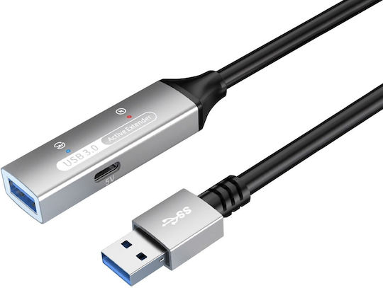 PremiumCord USB 3.2 Kabel USB-A-Stecker - USB-A-Buchse Schwarz 5m