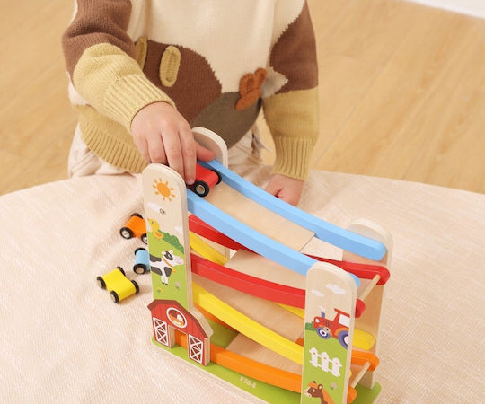 Viga Toys Viga Toys Car Slide Farm Auto