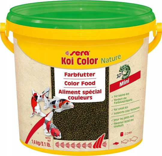 Sera Koi Farb Mini Fischfutter für Süßwasserfische in Granulat mit Spirulina 3800ml