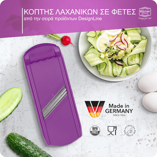 Borner Κόφτης Λαχανικών DesignLine σε φέτες μωβ